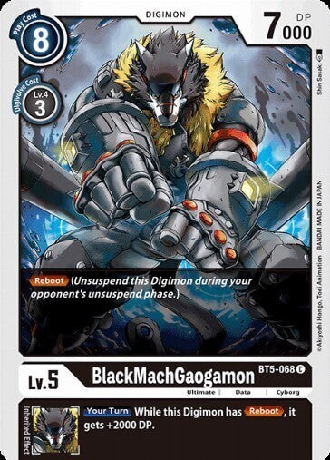 BATTLE OF OMNI BT5-068 BlackMachGaogamon