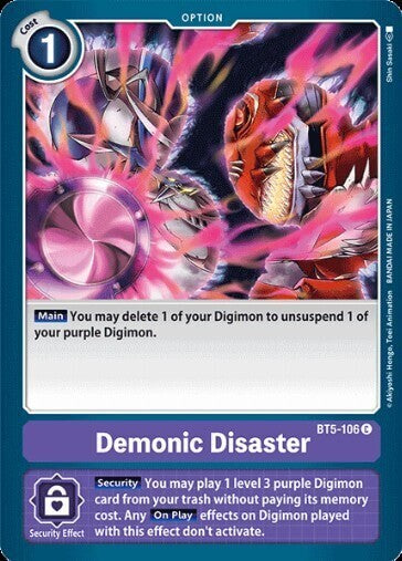 BATTLE OF OMNI BT5-106 Demonic Disaster