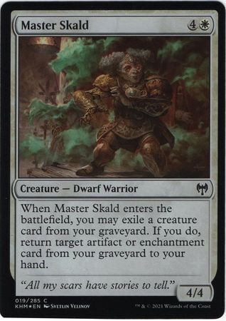 MTG Kaldheim 019/285 Master Skald Foil