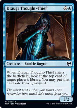 MTG Kaldheim 055/285 Draugr Thought-Thief