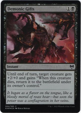 MTG Kaldheim 084/285 Demonic Gifts Foil