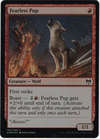 MTG Kaldheim 136/285 Fearless Pup Foil