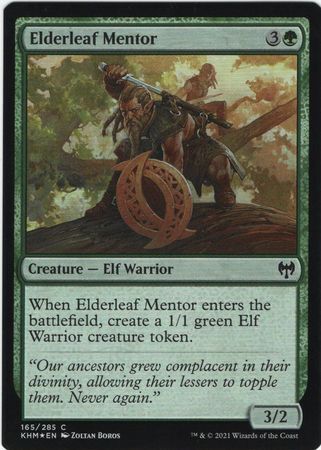 MTG Kaldheim 165/285 Elderleaf Mentor Foil