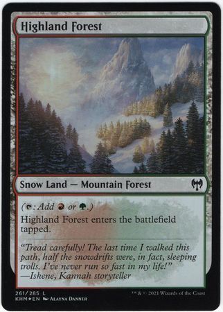 MTG Kaldheim 261/285 Highland Forest Foil