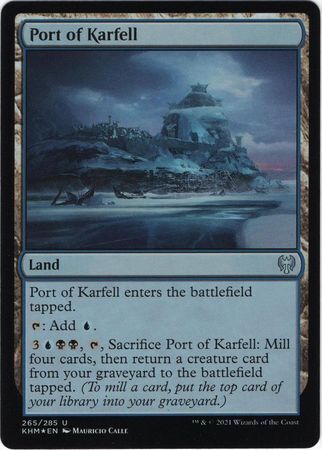 MTG Kaldheim 265/285 Port of Karfell Foil