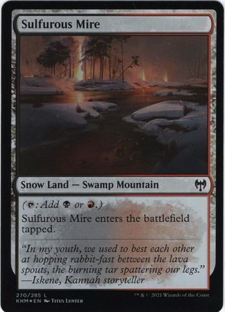 MTG Kaldheim 270/285 Sulfurous Mire Foil