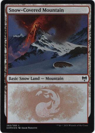 MTG Kaldheim 282/285 Snow-Covered Mountain Foil