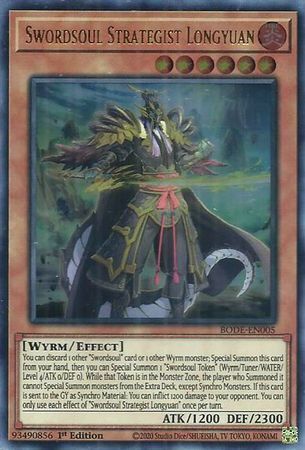 Burst Of Destiny BODE-EN005 Swordsoul Strategist Longyuan