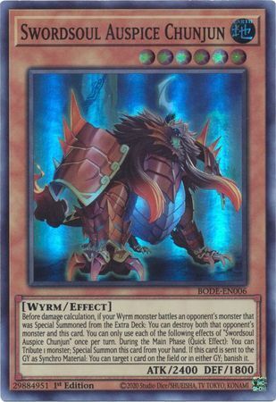 Burst Of Destiny BODE-EN006 Swordsoul Auspice Chunjun