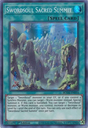 Burst Of Destiny BODE-EN054 Swordsoul Sacred Summit