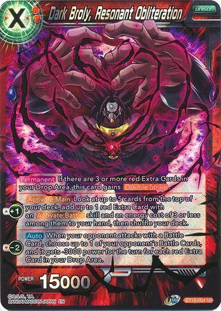 SAIYAN SHOWDOWN BT15-004 Dark Broly, Resonant Obliteration