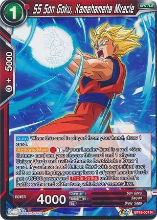 SAIYAN SHOWDOWN BT15-007 SS Son Goku, Kamehameha Miracle