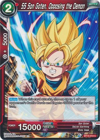 SAIYAN SHOWDOWN BT15-010 SS Son Goten, Opposing the Demon