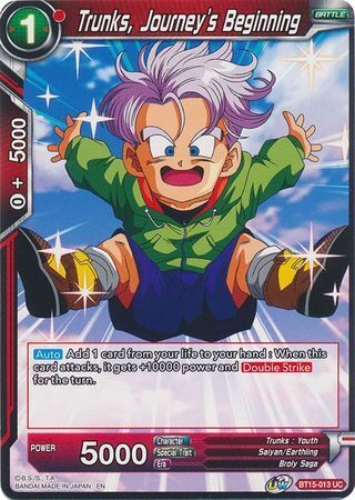 SAIYAN SHOWDOWN BT15-013 Trunks, Journey's Beginning