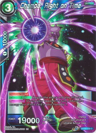 SAIYAN SHOWDOWN BT15-035 Champa, Right on Time Foil