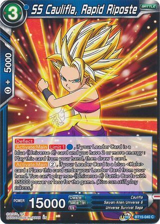 SAIYAN SHOWDOWN BT15-040 SS Caulifla, Rapid Riposte