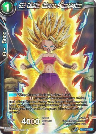 SAIYAN SHOWDOWN BT15-041 Caulifla, Universe 6 Combination Foil
