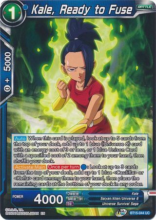 SAIYAN SHOWDOWN BT15-044 Kale, Ready to Fuse