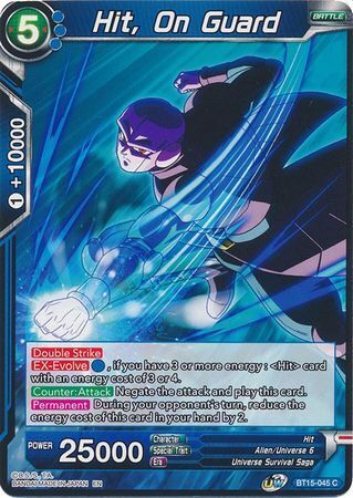 SAIYAN SHOWDOWN BT15-045 Hit, On Guard