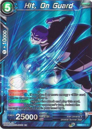 SAIYAN SHOWDOWN BT15-045 Hit, On Guard Foil