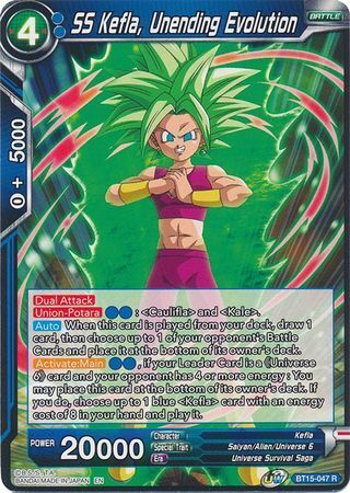 SAIYAN SHOWDOWN BT15-047 SS Kefla, Unending Evolution