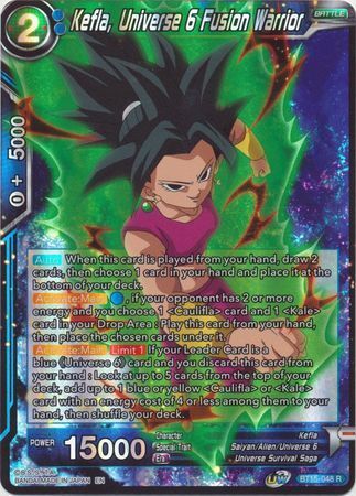 SAIYAN SHOWDOWN BT15-048 Kefla, Universe 6 Fusion Warrior Foil
