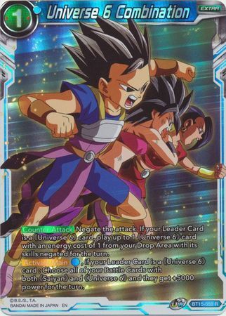 SAIYAN SHOWDOWN BT15-059 Universe 6 Combination Foil