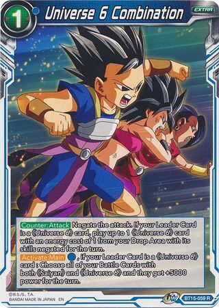 SAIYAN SHOWDOWN BT15-059 Universe 6 Combination