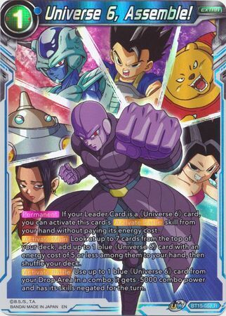SAIYAN SHOWDOWN BT15-057 Universe 6, Assemble! Foil
