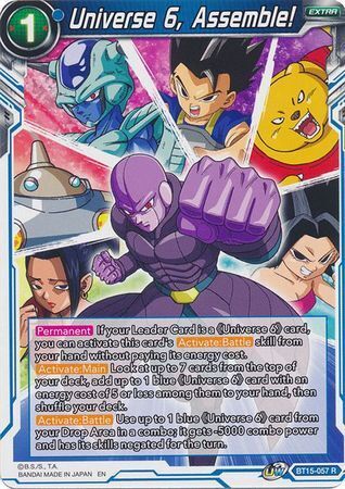 SAIYAN SHOWDOWN BT15-057 Universe 6, Assemble!