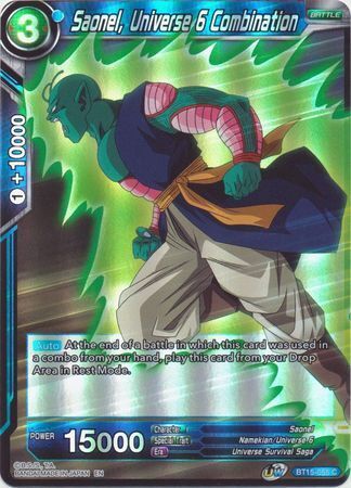 SAIYAN SHOWDOWN BT15-055 Saonel, Universe 6 Combination Foil
