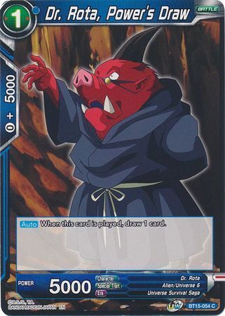 SAIYAN SHOWDOWN BT15-054 Dr. Rota, Power's Draw