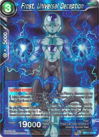 SAIYAN SHOWDOWN BT15-052 Frost, Universal Deception Foil