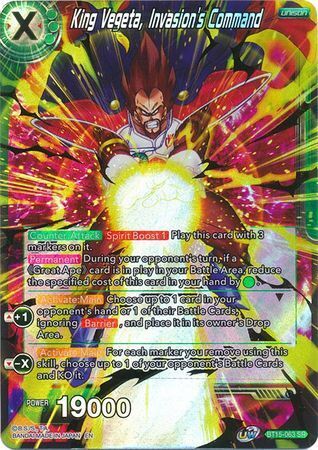 SAIYAN SHOWDOWN BT15-063 King Vegeta, Invasion's Command