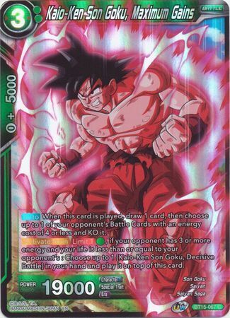 SAIYAN SHOWDOWN BT15-067 Son Goku, Maximum Gains Foil