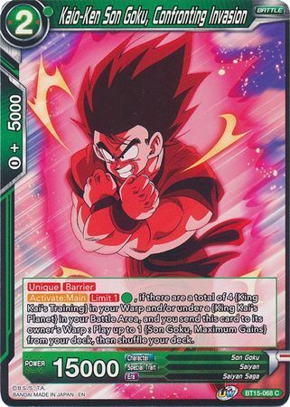 SAIYAN SHOWDOWN BT15-068 Son Goku, Confronting Invasion