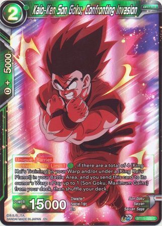 SAIYAN SHOWDOWN BT15-068 Son Goku, Confronting Invasion Foil