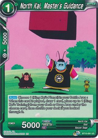 SAIYAN SHOWDOWN BT15-081 North Kai, Master's Guidance