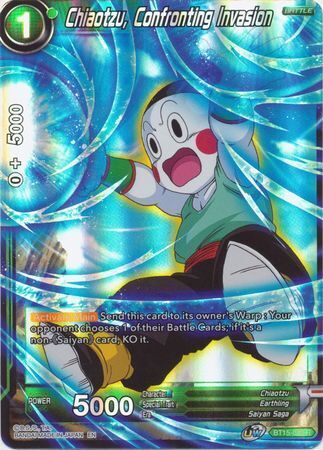 SAIYAN SHOWDOWN BT15-079 Chiaotzu, Confronting Invasion Foil