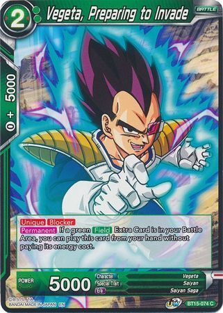 SAIYAN SHOWDOWN BT15-074 Vegeta, Preparing to Invade