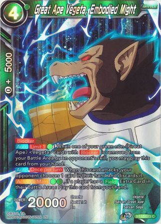 SAIYAN SHOWDOWN BT15-073 Great Ape Vegeta, Embodied Might Foil