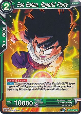 SAIYAN SHOWDOWN BT15-072 Son Gohan, Rageful Flurry