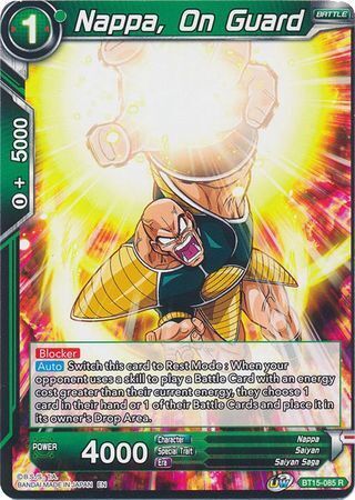 SAIYAN SHOWDOWN BT15-085 Nappa, On Guard