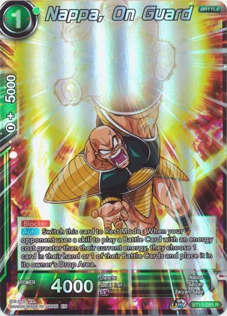 SAIYAN SHOWDOWN BT15-085 Nappa, On Guard Foil