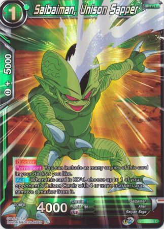 SAIYAN SHOWDOWN BT15-086 Saibaiman, Unison Sapper Foil