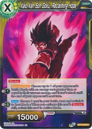 SAIYAN SHOWDOWN BT15-093 Son Goku, Reclaiming Hope