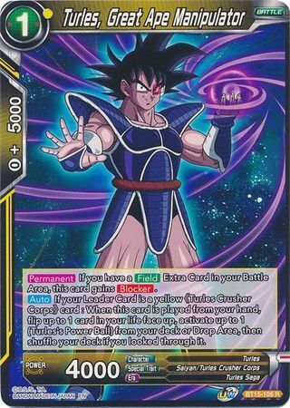 SAIYAN SHOWDOWN BT15-106 Turles, Great Ape Manipulator