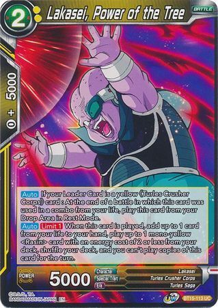 SAIYAN SHOWDOWN BT15-113 Lakasei, Power of the Tree