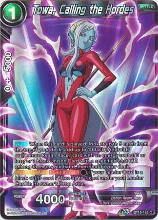 SAIYAN SHOWDOWN BT15-126 Towa, Calling the Hordes Foil