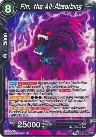 SAIYAN SHOWDOWN BT15-127 Fin, the All-Absorbing